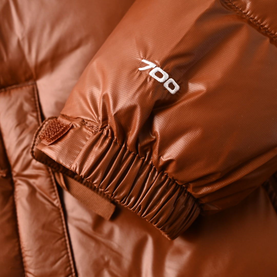 The North Face Brown Puffer Jacket for Weekend Errands and Beyond