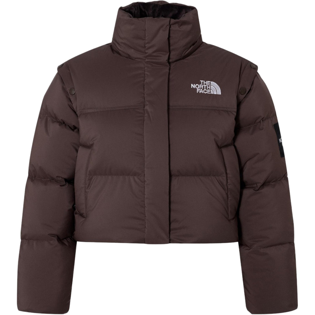 The North Face Brown Puffer Jacket for Warm Winter Tones