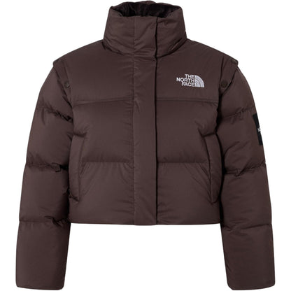 The North Face Brown Puffer Jacket for Warm Winter Tones