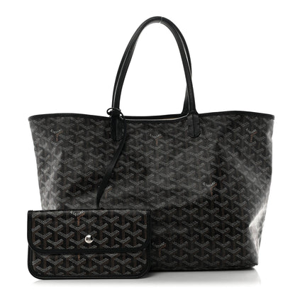 GOYARD Goyardine Saint Louis PM Tote Bag – Black