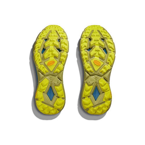 HOKA Sneakers - Blue / Grey with Lime Accents