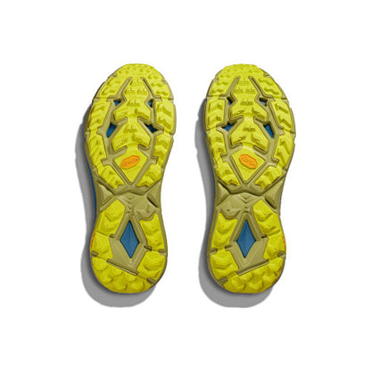 HOKA Sneakers - Blue / Grey with Lime Accents