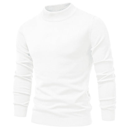 Men's Mockneck Pullover Sweater