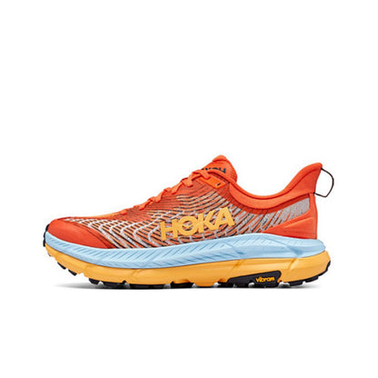 HOKA Sneakers - Orange / Light Blue with Yellow Accents