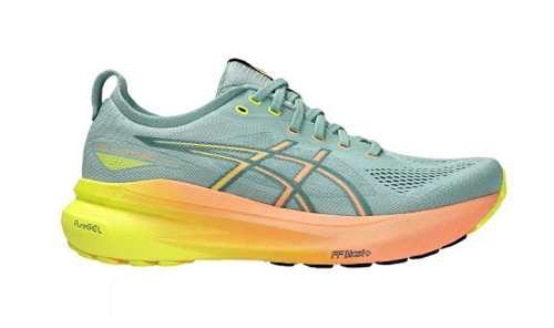 ASICS GEL-KAYANO 31 Sneakers - Sage Green / Peach / Lime