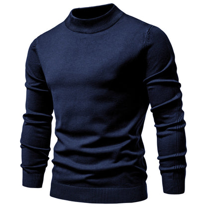 Men's Mockneck Pullover Sweater