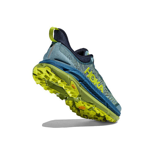 HOKA Sneakers - Blue / Grey with Lime Accents