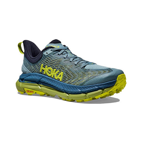 HOKA Sneakers - Blue / Grey with Lime Accents