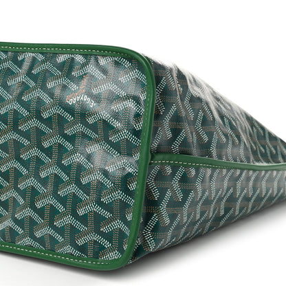 GOYARD Goyardine Reversible Anjou PM Tote – Green