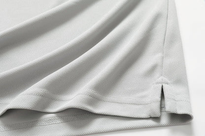 Men's Light Gray Short Sleeve Polo