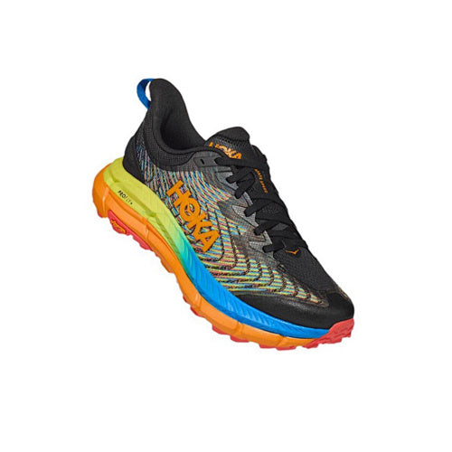 HOKA Sneakers - Black / Multicolor with Gradient Sole
