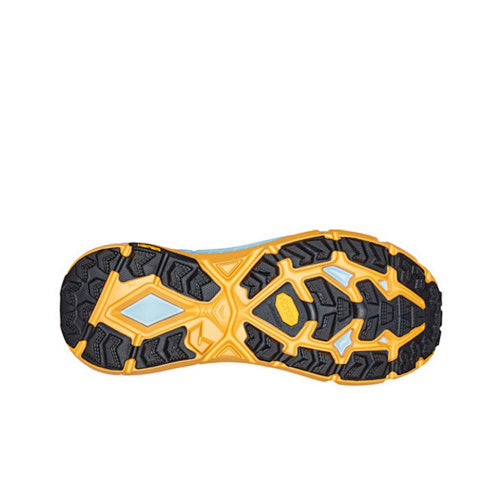 HOKA Sneakers - Orange / Light Blue with Yellow Accents