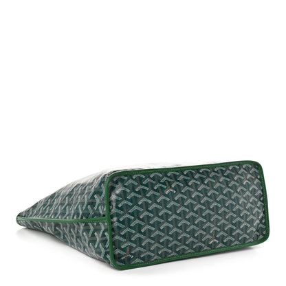 GOYARD Goyardine Reversible Anjou PM Tote – Green