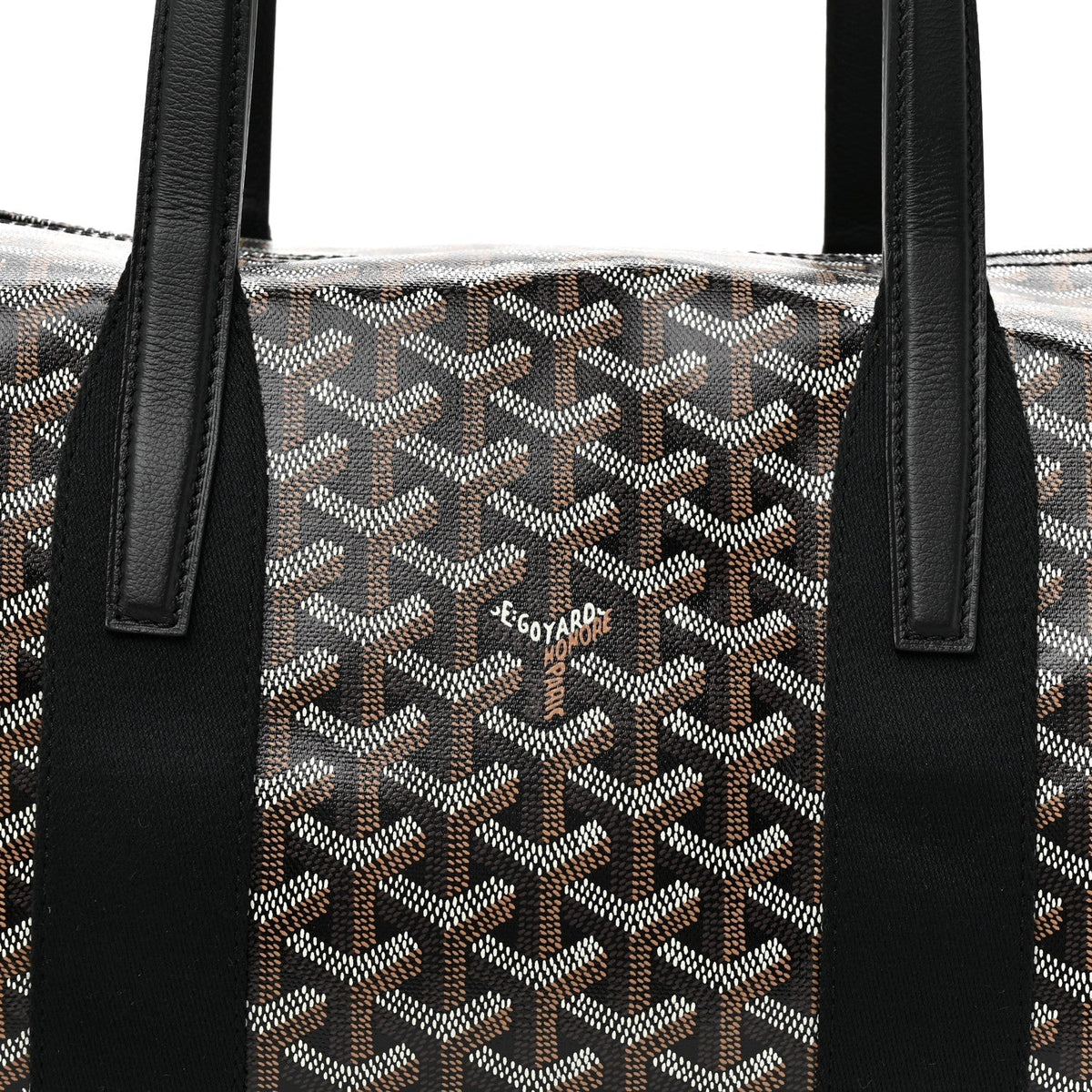 Goyard Barrel 40 Sports Bag – Black Goyardine Canvas
