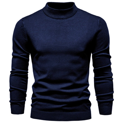 Men's Mockneck Pullover Sweater