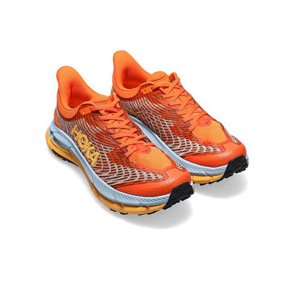 HOKA Sneakers - Orange / Light Blue with Yellow Accents