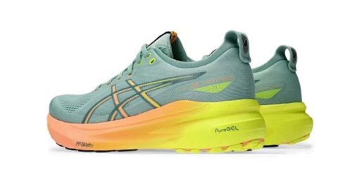 ASICS GEL-KAYANO 31 Sneakers - Sage Green / Peach / Lime