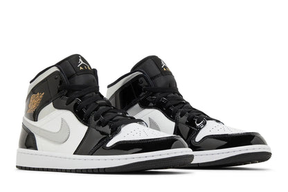 Jordan 1 Mid SE 'Black White Metallic Silver'