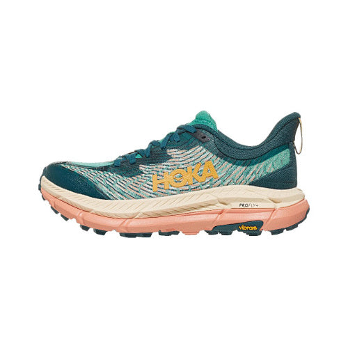 HOKA Sneakers - Teal / Peach with Vibram Outsole