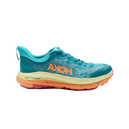HOKA Sneakers - Teal / Orange with Lime Accents