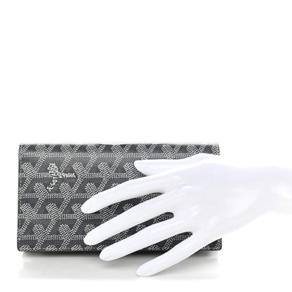 GOYARD Goyardine Long Bi-Fold Wallet – Grey