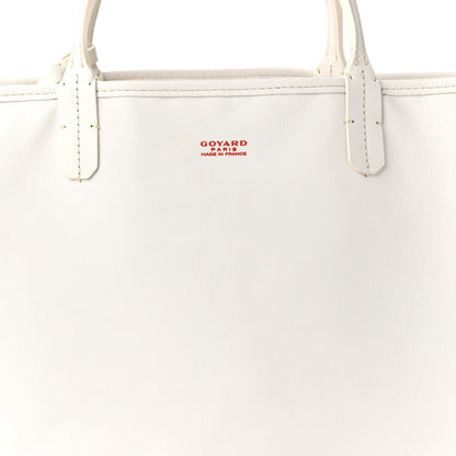 GOYARD Goyardine Reversible Anjou PM Tote – White