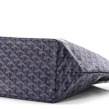 GOYARD Goyardine Saint Louis PM Tote Bag – Navy