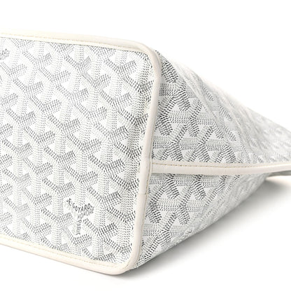 GOYARD Goyardine Reversible Anjou PM Tote – White