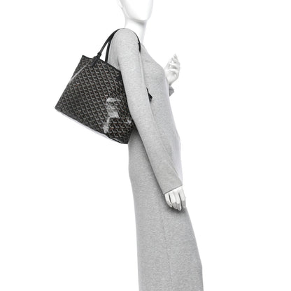 GOYARD Goyardine Saint Louis PM Tote Bag – Black