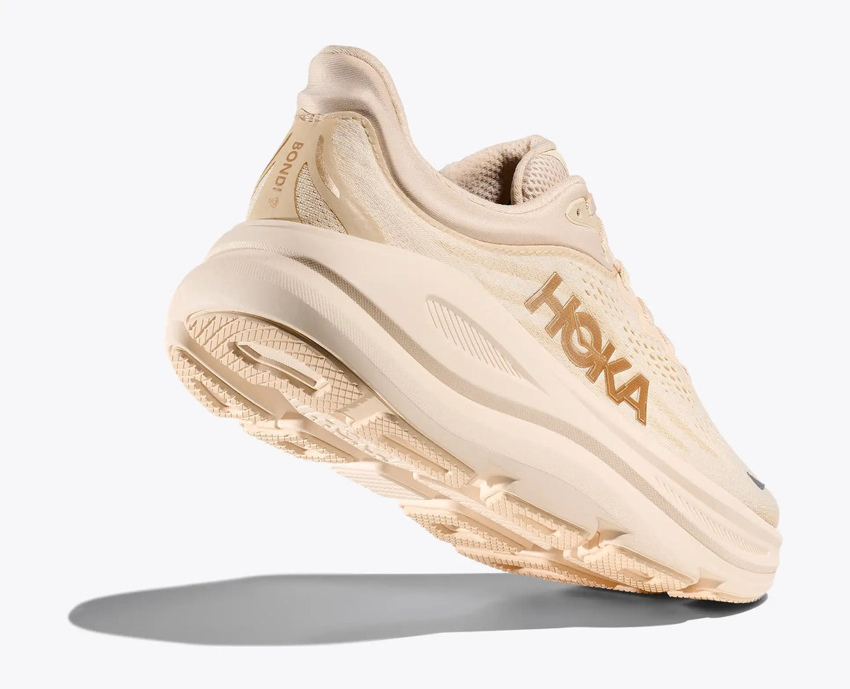 HOKA Bondi 9 Women's Sneakers – Cream/Beige