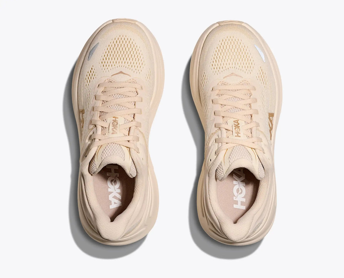 HOKA Bondi 9 Women's Sneakers – Cream/Beige
