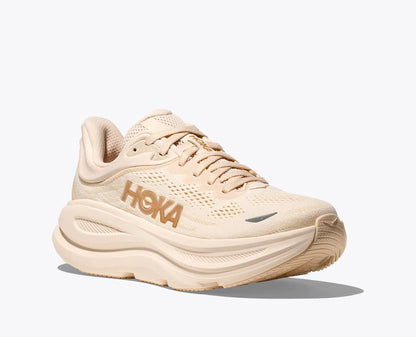 HOKA Bondi 9 Women's Sneakers – Cream/Beige
