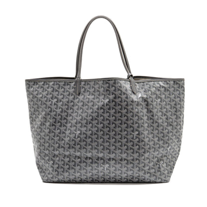 Goyard Saint Louis Tote GM – Grey Goyardine Canvas & Leather, Silver Hardware