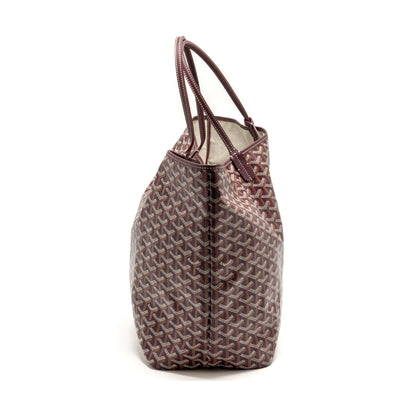 Goyard Saint Louis GM Tote Bag – Burgundy Goyardine Canvas & Calfskin, Silver Hardware