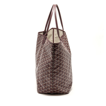 Goyard Saint Louis GM Tote Bag – Burgundy Goyardine Canvas & Calfskin, Silver Hardware