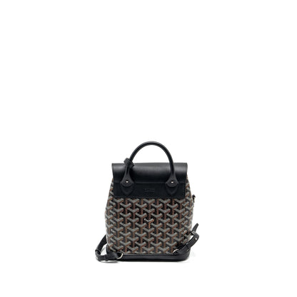 Goyard Mini Alpin Backpack – Black Goyardine Canvas & Leather, Silver Hardware