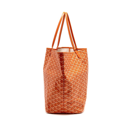Goyard Saint Louis Tote GM – Orange Goyardine Canvas, Silver Hardware
