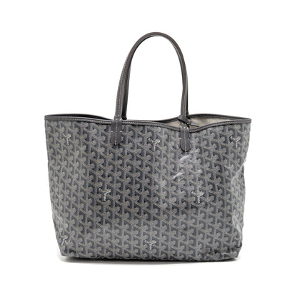 Goyard Saint Louis PM Tote Bag – Grey Goyardine Canvas & Calfskin, Silver Hardware