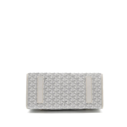 Goyard Saint Léger Backpack – White Goyardine Canvas, Silver Hardware