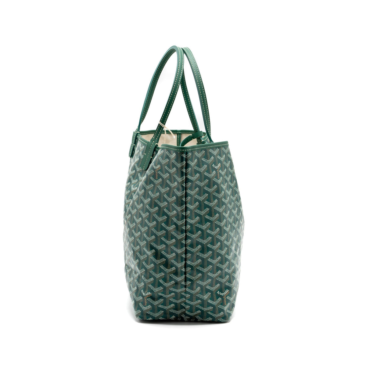 Goyard Saint Louis PM Tote Bag – Green Goyardine Canvas, Silver Hardware