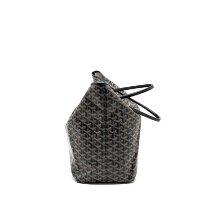 Goyard Saint Louis Tote GM – Black Goyardine Canvas & Leather, Silver Hardware