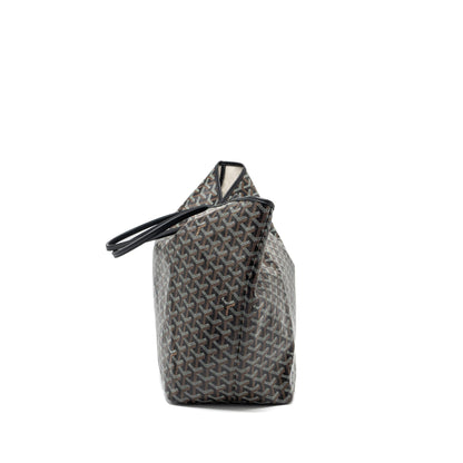 Goyard Saint Louis Tote GM – Black Goyardine Canvas & Leather, Silver Hardware