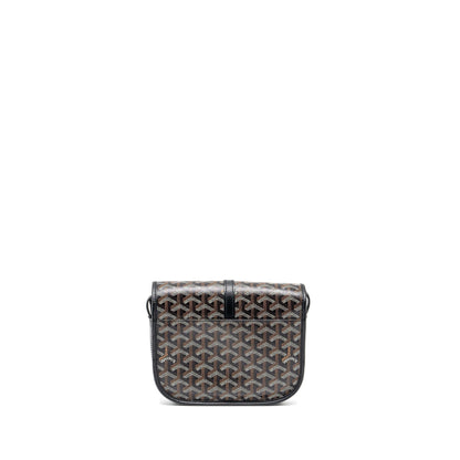 Goyard Belvedere PM Messenger Bag – Black Goyardine Canvas & Calfskin, Silver Hardware