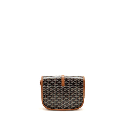 Goyard Belvedere PM Messenger Bag – Tan Goyardine Canvas & Calfskin, Silver Hardware