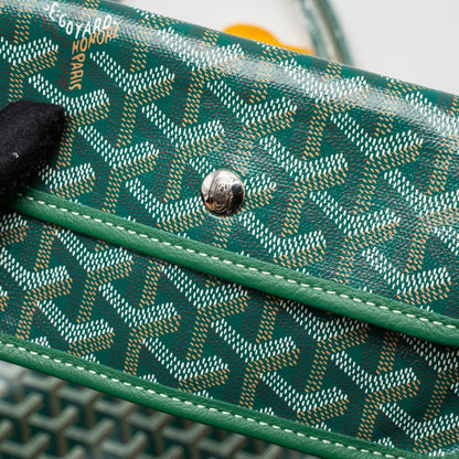 Goyard Saint Louis PM Tote Bag – Green Goyardine Canvas, Silver Hardware