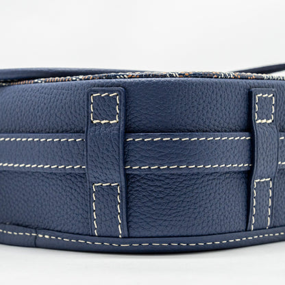 Goyard Belvedere PM Messenger Bag – Navy Goyardine Canvas & Calfskin, Silver Hardware