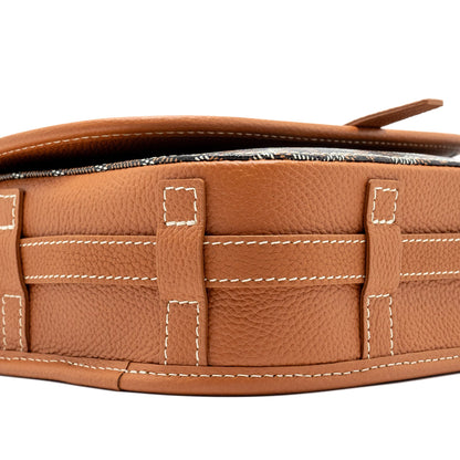 Goyard Belvedere PM Messenger Bag – Black & Tan Goyardine Canvas & Calfskin, Silver Hardware