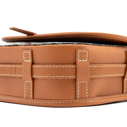 Goyard Belvedere PM Messenger Bag – Black & Tan Goyardine Canvas & Calfskin, Silver Hardware