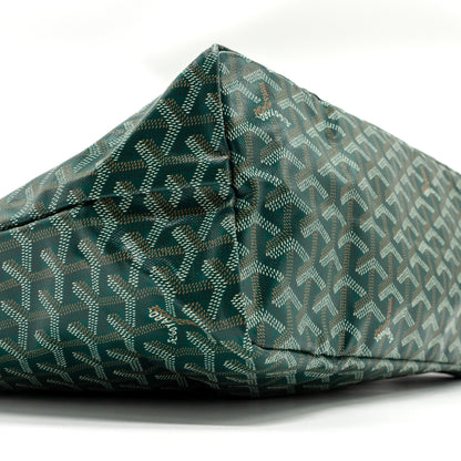 Goyard Saint Louis PM Tote Bag – Green Goyardine Canvas, Silver Hardware
