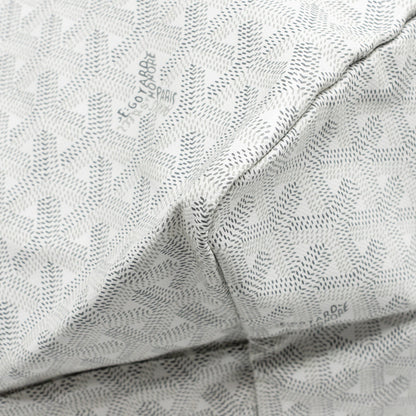 Goyard Saint Louis Tote GM – White Goyardine Canvas & Calfskin, Silver Hardware